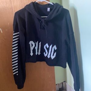 Cropped phi sigma sigma sweatshirt